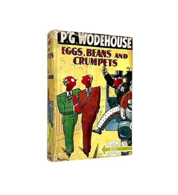 Eggs, Beans and Crumpets 1940 First Edition VG+/VG – P.G. Wodehouse


