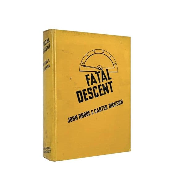Fatal Descent 1939 First Edition VG – John Rhode & Carter Dickson

