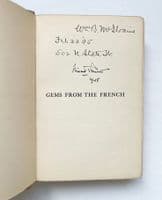 Gems from the French 1888 First Edition VG Signed Vincent Starrett – Théophile Gautier et al.


