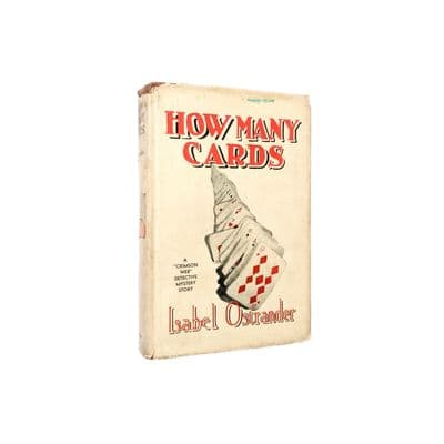 How Many Cards A Crimson Web Detective Mystery Story Isabel Ostrander 1st Edition Alexandrian 1920