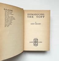 Introducing the Toff 1938 First Edition VG+ – John Creasey

