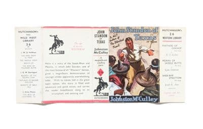 John Standon of Texas by Johnston McCulley Dust Jacket Only Early Reprint Hutchinson 1934