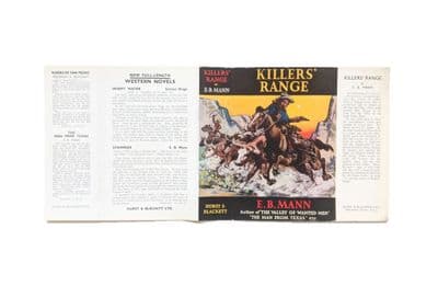 Killers' Range by E.B. Mann Dust Jacket Only First Edition Hurst & Blackett 1946