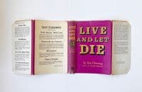 Live and Let Die c.1960 Early Reprint Dust Jacket Only VG – Ian Fleming

