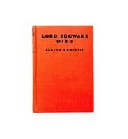 Lord Edgware Dies 1933 First Edition Fine – Agatha Christie



