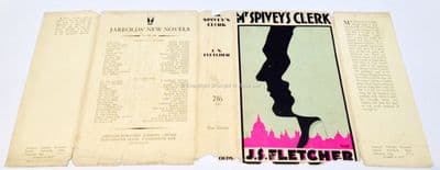 Mr Spivey's Clerk by JS Fletcher Dust Jacket Only First Edition Jarrolds 1932