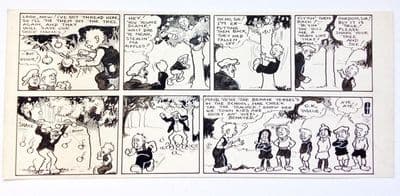 Oor Wullie Original Artwork by Dudley D Watkins circa 1939 DC Thomson