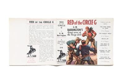 Red of the Circle G by G.W. Barrington Dust Jacket Only First Edition Hutchinson 1940
