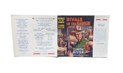 Rivals of the Range by Claude Rister Dust Jacket Only First Edition Cassell 1938