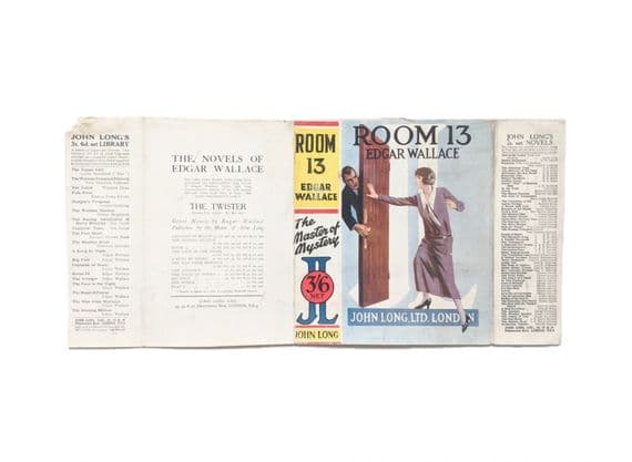 Room 13 by Edgar Wallace Dust Jacket Only Second Impression John Long 1924