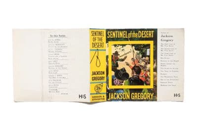 Sentinel of the Desert by Jackson Gregory Dust Jacket Only Early Reprint Hodder & Stoughton 1935