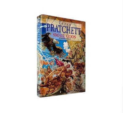 Small Gods: Inscribed and Signed by Terry Pratchett with Doodle, First Edition Gollancz 1992
