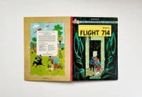 The Adventures of Tintin Flight 714 1968 First Edition VG Signed – Hergé





