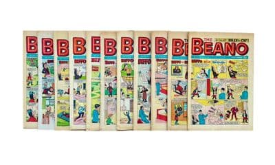 The Beano Comic 1972 Complete Year Issues 1537 - 1589 D.C. Thomson