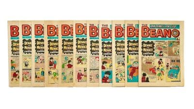 The Beano Comic 1977 Complete Year  Issues 1798 - 1850 D.C Thomson
