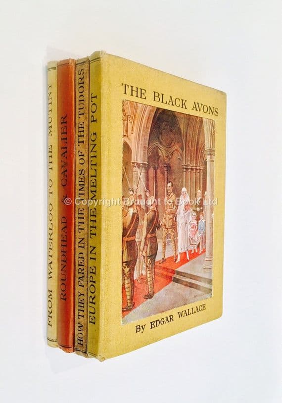 The Black Avons Four Volumes by Edgar Wallace First Editions George Gill & Sons 1925
