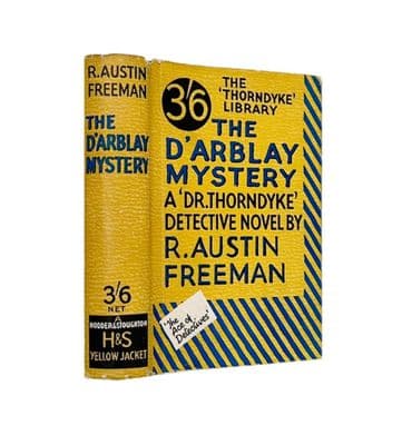 The D'Arblay Mystery by R. Austin Freeman Dust Jacket Only Early Reprint Hodder & Stoughton c.1933