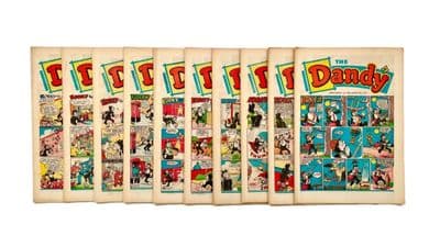 The Dandy Comic 1962 Complete Year D.C. Thomson