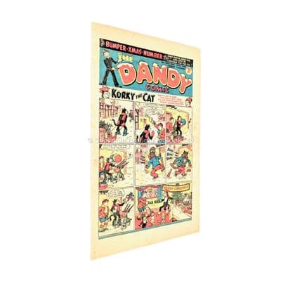 The Dandy Comic No 422 December 24th 1949 D.C. Thomson Christmas Edition