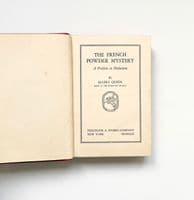 The French Powder Mystery by Ellery Queen First Edition Frederick A. Stokes Company 1930