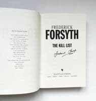 The Kill List Signed First Edition 2013 VF/F – Frederick Forsyth

