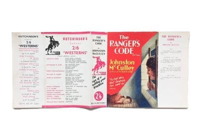 The Ranger's Code by Johnston McCulley Dust Jacket Only Early Reprint Hutchinson 1924