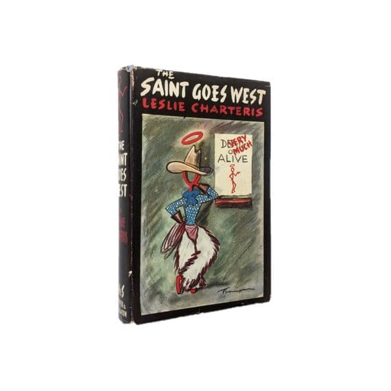 First Edition Saint Goes West Leslie Charteris | 1942 Near Fine

