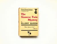 The Siamese Twin Mystery by Ellery Queen Reprint Victor Gollancz 1935
