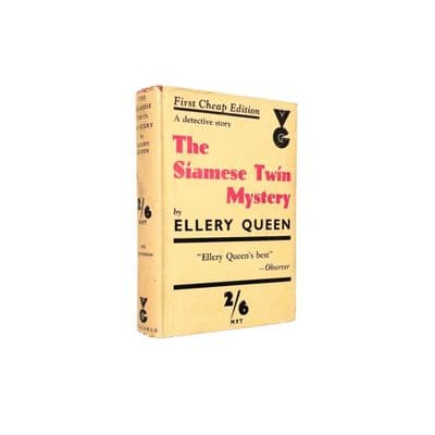 The Siamese Twin Mystery by Ellery Queen Reprint Victor Gollancz 1935