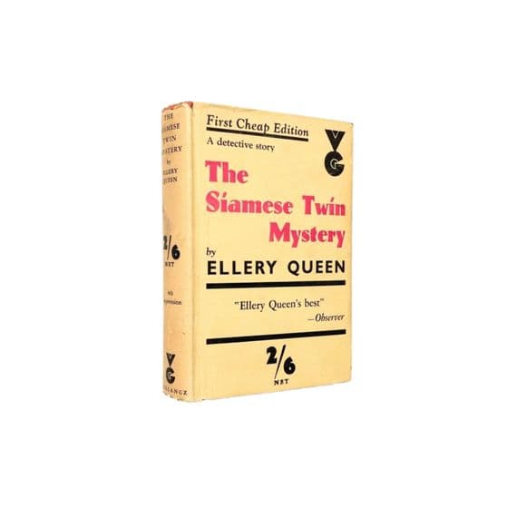The Siamese Twin Mystery by Ellery Queen Reprint Victor Gollancz 1935