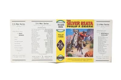 The Silver Reata by Philip F. Deere Dust Jacket Only Early Reprint Wright & Brown Ltd. 1937