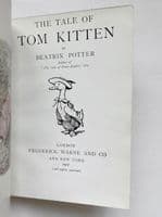 The Tale of Tom Kitten 1907 First Edition F – Beatrix Potter

