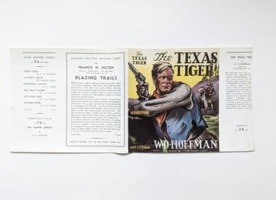 The Texas Tiger by W.D. Hoffman Dust Jacket Only First Edition Rich & Cowan 1936