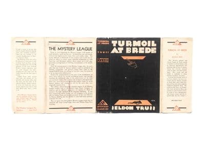 Turmoil At Brede by Seldon Truss Dust Jacket Only First Edition The Mystery League Inc. 1931