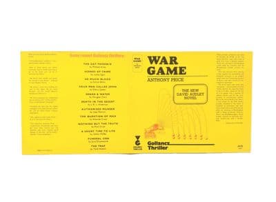 War Game by Anthony Price Dust Jacket Only First Edition Victor Gollancz 1976