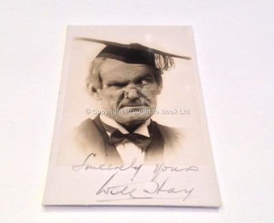 Will Hay Autograph Signed Photograph