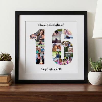Personalised 16th Birthday Photo Collage