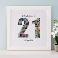 Personalised 21st Birthday Photo Collage