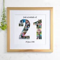 Personalised 21st Birthday Photo Collage