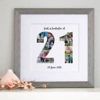 Personalised 21st Birthday Photo Collage