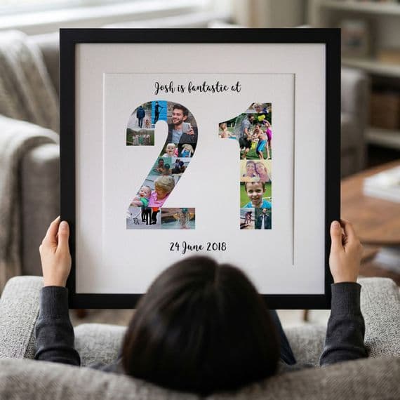 Personalised 21st Birthday Photo Collage