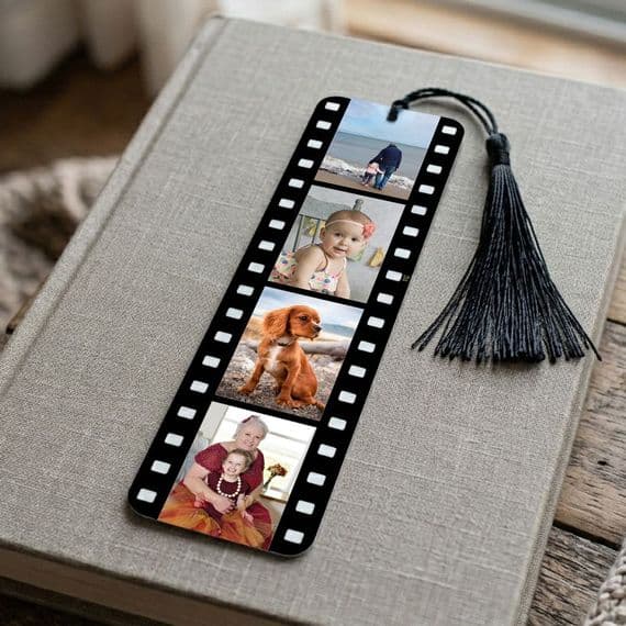 Personalised Aluminium Metal Film Strip Book Mark