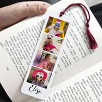 Personalised Aluminium Metal Photo Booth Bookmark