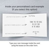 Personalised Bear Mummy And Bear Cub Card