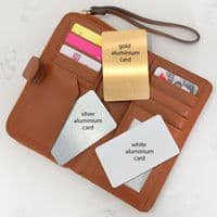 Personalised Best Teacher Metal Wallet Photo Cards