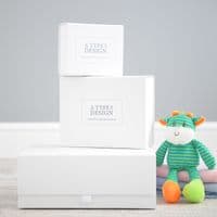 Personalised Child's Lion Dressing Gown In White