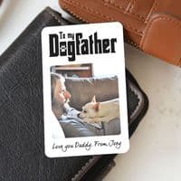 Personalised Dog Father Wallet Card For Doggie Dad