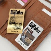 Personalised Dog Father Wallet Card For Doggie Dad