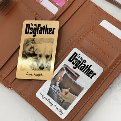 Personalised Dog Father Wallet Card For Doggie Dad