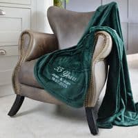 Personalised Emerald Anniversary 55 Years Married Blanket
